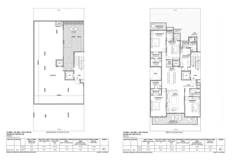 4 BHK Floor Plan Birla Navya - 3087 Sq.ft 